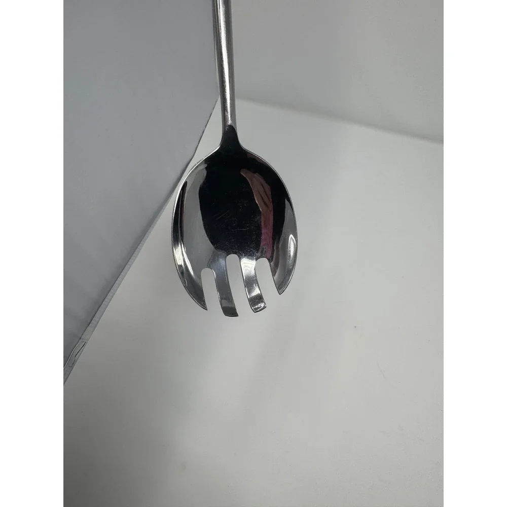 Vintage Capri in Italy Salad Serving Spork Fork Spoon Large Stainless Steel